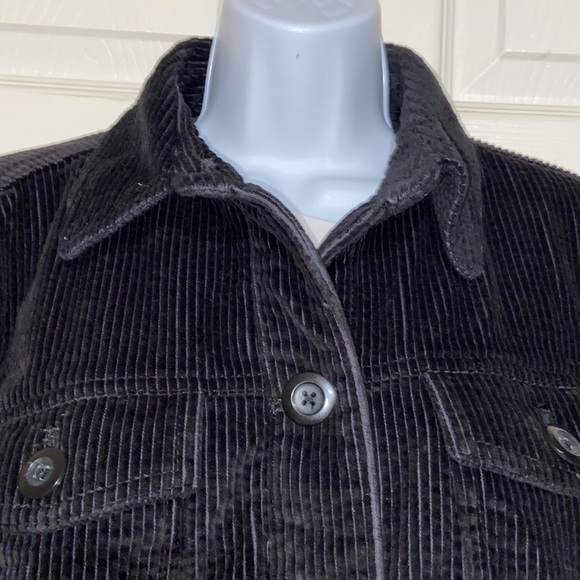 L.L. Bean Corduroy Barn Chore Utility Jacket Flannel Lined Size Large Petite - Picture 3 of 11